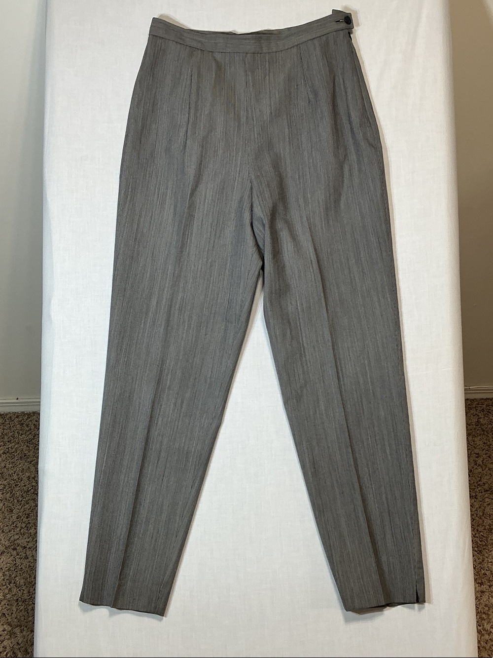 WOMENS DRESS PANTS PENDLETON VTG WOOL SIDE BUTTON ZIPPER TROUSERS SIZE 10